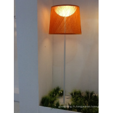 Lampadaire en aluminium moderne + PMMA + Fiber Lampe en tissu blanc (2158F2)